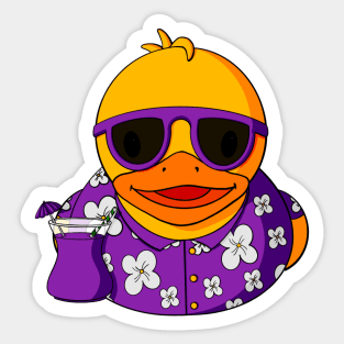 Tropical Rubber Duck Sticker